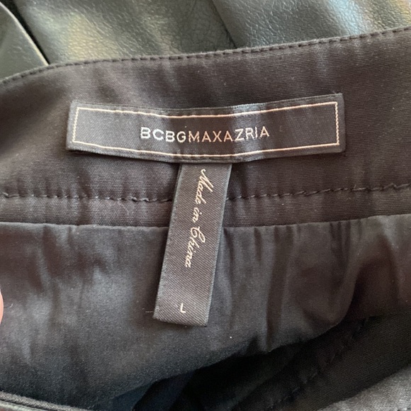 BCBG MaxAzria Shane faux leather pleated mini - Picture 4 of 5